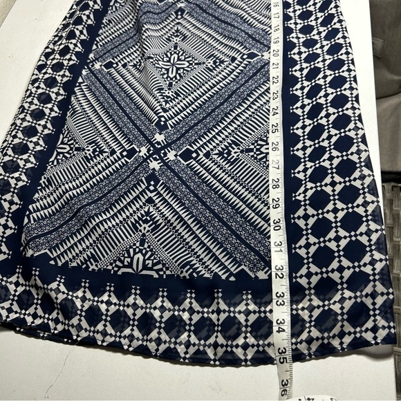 Just Taylor size 6 sleeveless shift dress blue and white - Picture 8 of 10